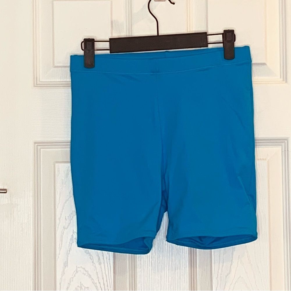 Skims Recycled Swim Mid Waist Short Size Small Turquoise